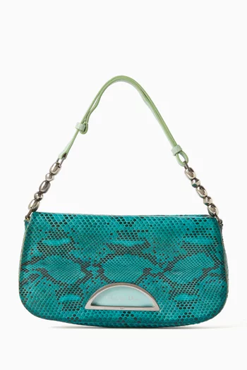 2000s Malice Shoulder Bag in Python Leather