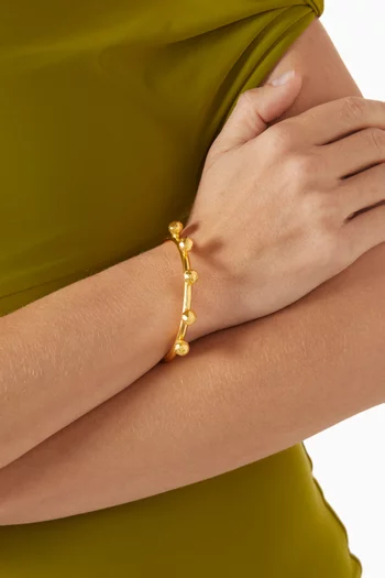 سوار ستاردست كوزميك نحاس مطلي ذهب عيار 24