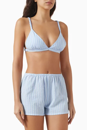 Triangle Bralette Top in Cotton