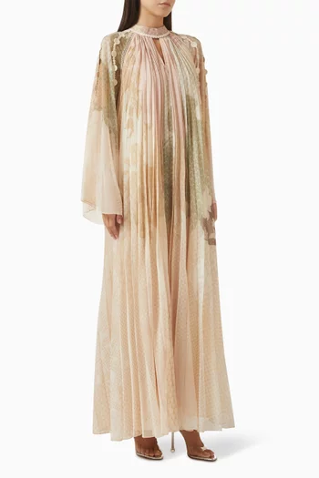 Sezyra Pleated Dress in Chiffon