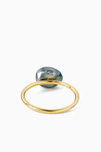 My First Pearl Ring in 18kt Gold