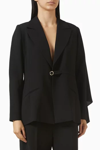 Cape-overlay Blazer