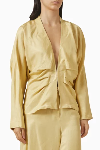 Pleated Detail Jacket