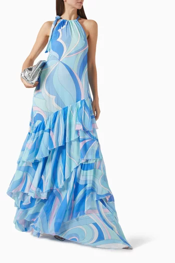 فستان فلورا طويل