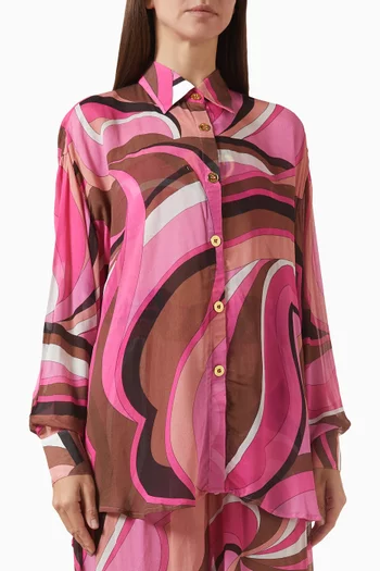 قميص سولاس بأزرار فيسكوز