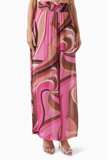 بنطال ميشن بقصة ساق واسعة فيسكوز