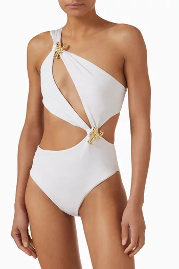Orbit Lobster Cut-out One-piece Swimsuit