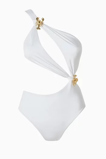 Orbit Lobster Cut-out One-piece Swimsuit