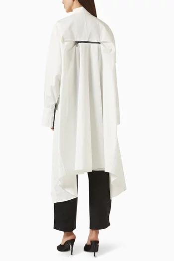 Berlin Code High-low Shirt in Cotton