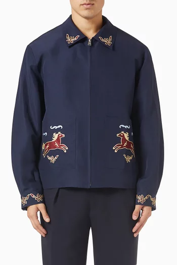 Horse Jacket in Linen-blend