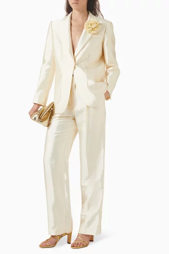 Myrel Straight-leg Pants in Satin