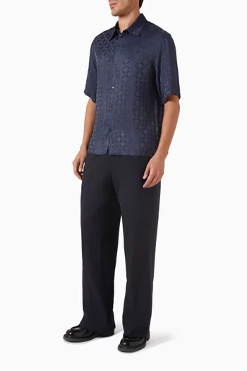 Square Cross Loose-fit Shirt in Viscose