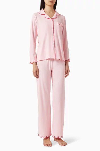Stretch Scallop PJ Set