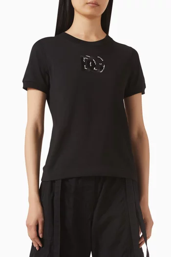 DG Logo-embellished T-shirt in Cotton-jersey