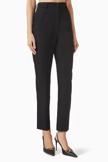 High-waist Pants in Wool
