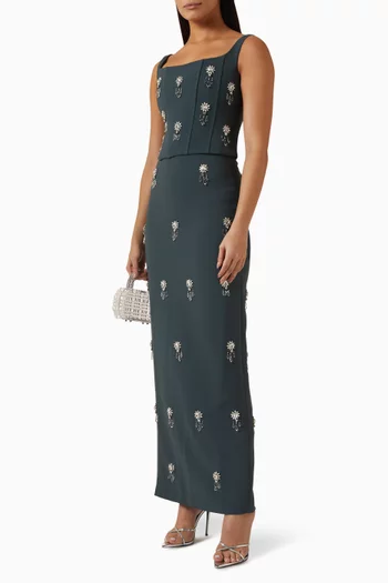 بلوزة اولتيميت ميوز بتصميم مشد ومطرزة بالكريستال