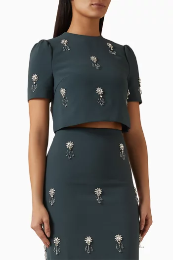 تي شيرت اولتيميت ميوز مطرز بالكريستال