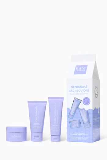 مجموعة سترسد سكين سيفيورز للبشرة المجهدة، 3 قطع بأحجام مناسبة للاستخدام في السفر