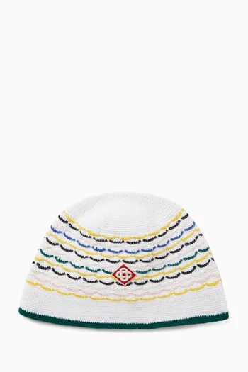 Tuck Stich Beanie in Cotton