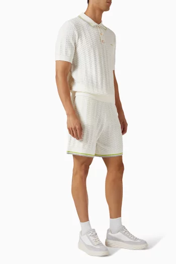 Tennis Boucle Shorts in Cotton-blend