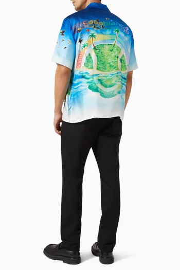 Beyond Destiny Cuban Collar Shirt in Silk