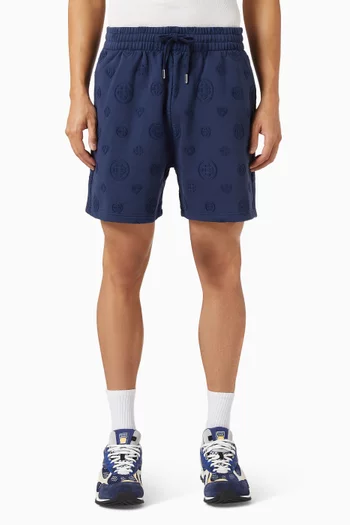 Applique Monogram Sweatshorts in Organic Cotton