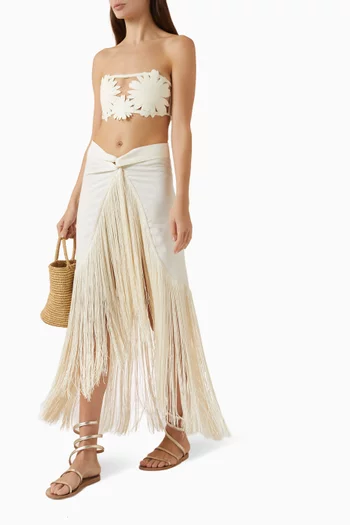 Ofelia Maxi Skirt in Linen Blend