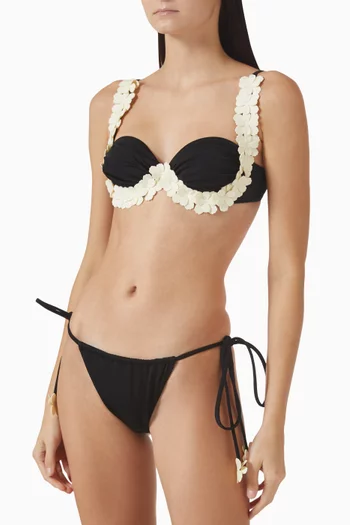 Cecilia Bikini Top in Stretch Nylon