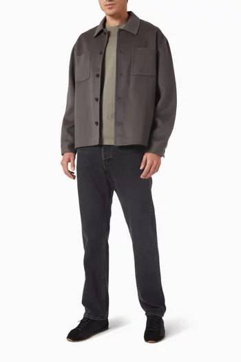 Trucker Jacket in Double Face Wool