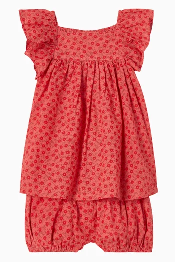 سروال داخلي بنقشة زهور مزيج قطن