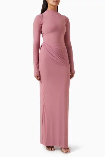 Olga Gown in Malai Lycra & Net