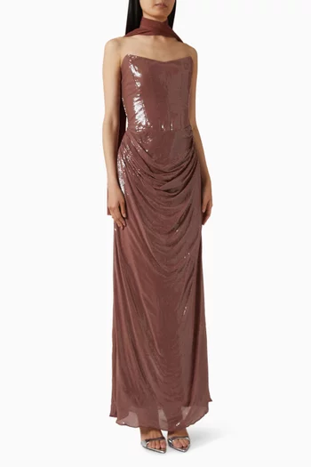 Giselle Sequin-embellished Gown