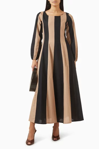 Striped Dress in Linen