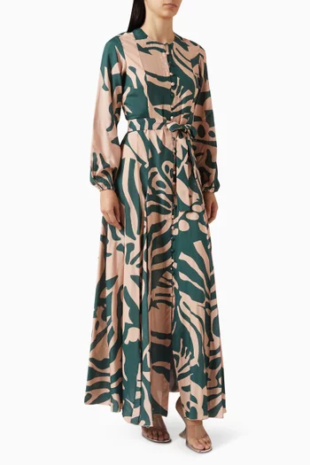 Floral-print Maxi Dress