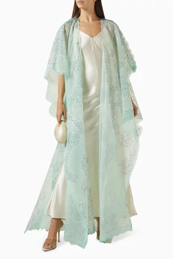 Overlay Abaya in Organza