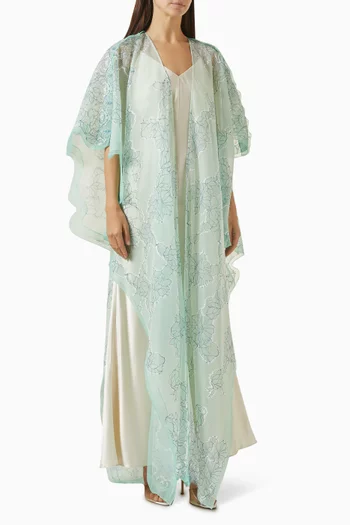Overlay Abaya in Organza