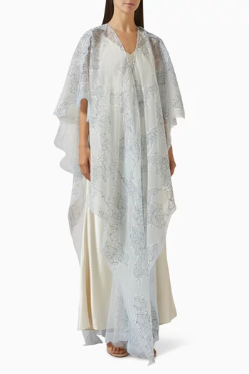 عباية بطبقة أورجانزا