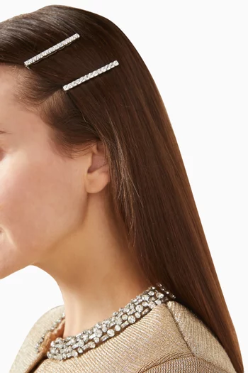 Gwen Crystal Bobby Pins, Set of 2