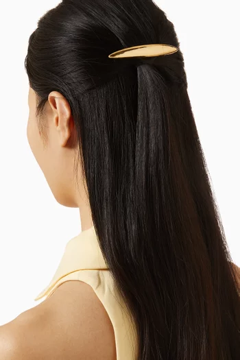 Maxine Barrette Hairclip in Gold-tone Metal