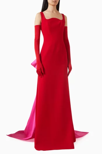 فستان سهرة جرانتو كريب وتفتا