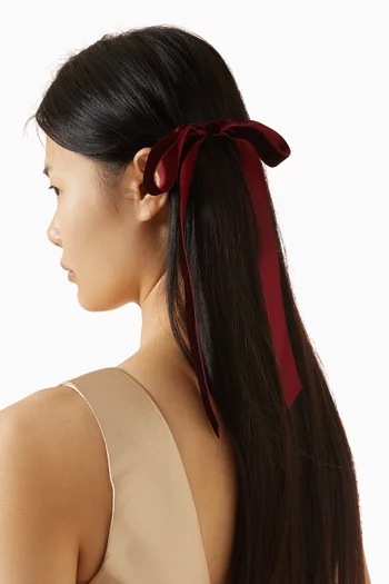 Aida Bow Barrette in Velvet