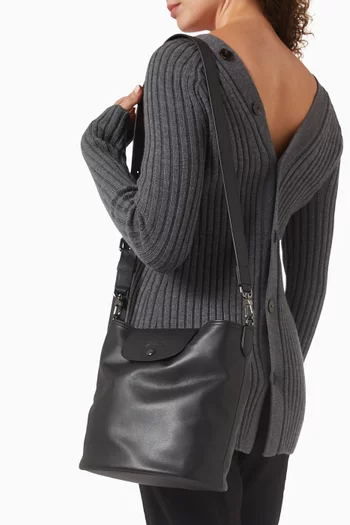 حقيبة كتف لو بلياج اكسترا متوسطة جلد