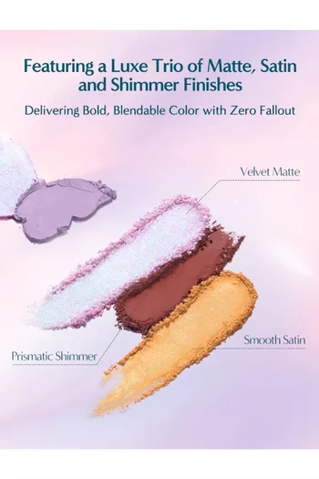 لوحة ظلال عيون باترفلاي غليتر رباعية درجة 01 ايريس توايلايت، 3.3 غرام