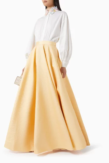 فستان سهرة مارس مكون من قميص وتنورة