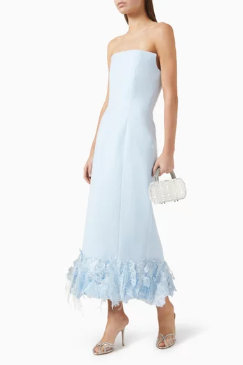 فستان ماربر متوسط الطول كريب