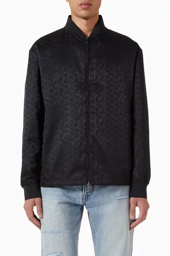 All-over Logo Zip Jacket
