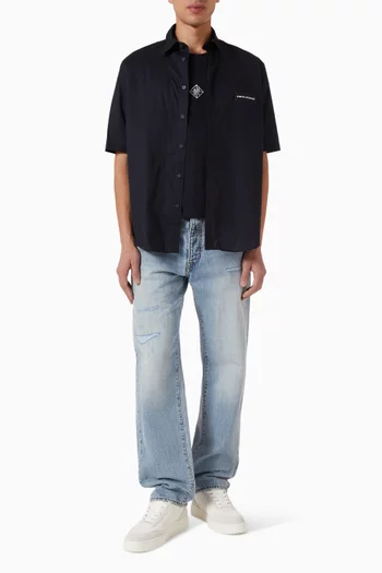 تي شيرت بشعار AX قطن