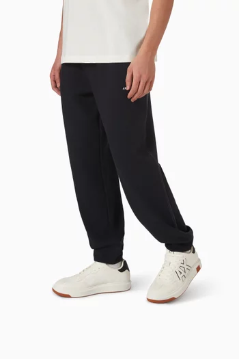 Logo Sneakers in Faux Leather