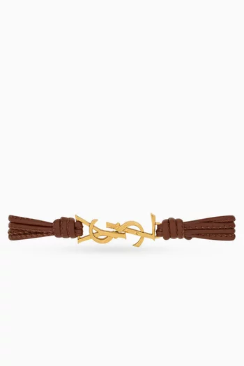 Cassandre Multi-strand Bracelet in Leather