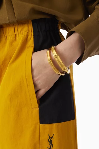 سوار بتصميم بامبو متعدد الطبقات معدن